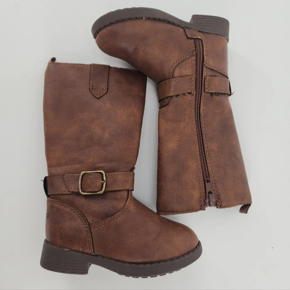 Oshkosh Girl Tall Brown Boots Size 5